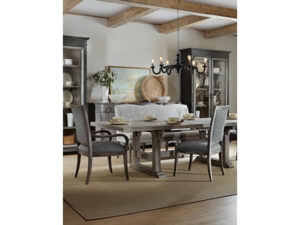 Beaumont 84in Rectangular Dining Table w-2/22in Leaves - Image 3