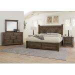 Artisan & Post Cool Rustic Mink X Bed with Footboard Storage - Image 2