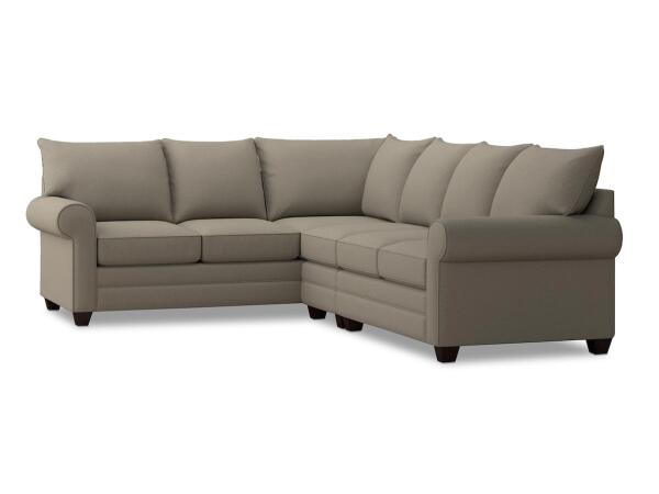 Everyday Value Alexander Roll Arm Large L Sectional Sectionals Bassett Furniture
