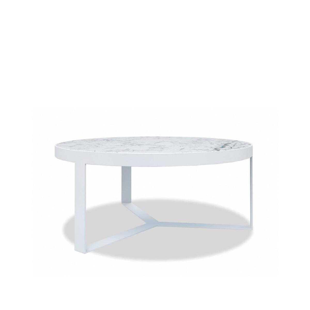 38″ Honed Carrara Round Coffee Table Outdoor Tables Sunset West 38″ Honed Carrara Round Coffee Table Outdoor Tables Sunset West