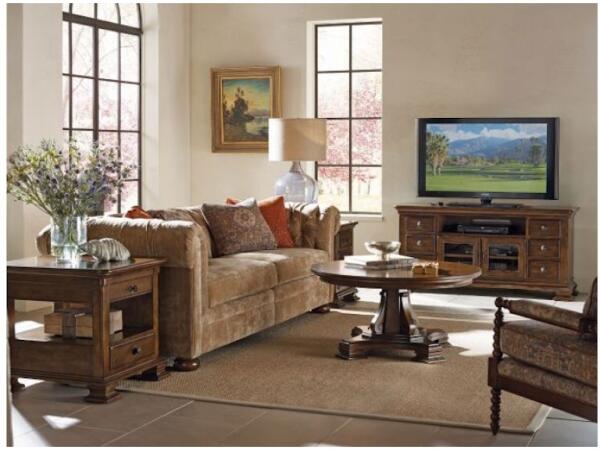 Portolone Pedestal Cocktail Table Cocktail & Coffee Tables Kincaid Furniture 5