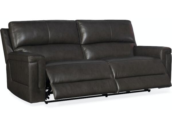 Gable Leather Sofa with Power Headrest - Image 3