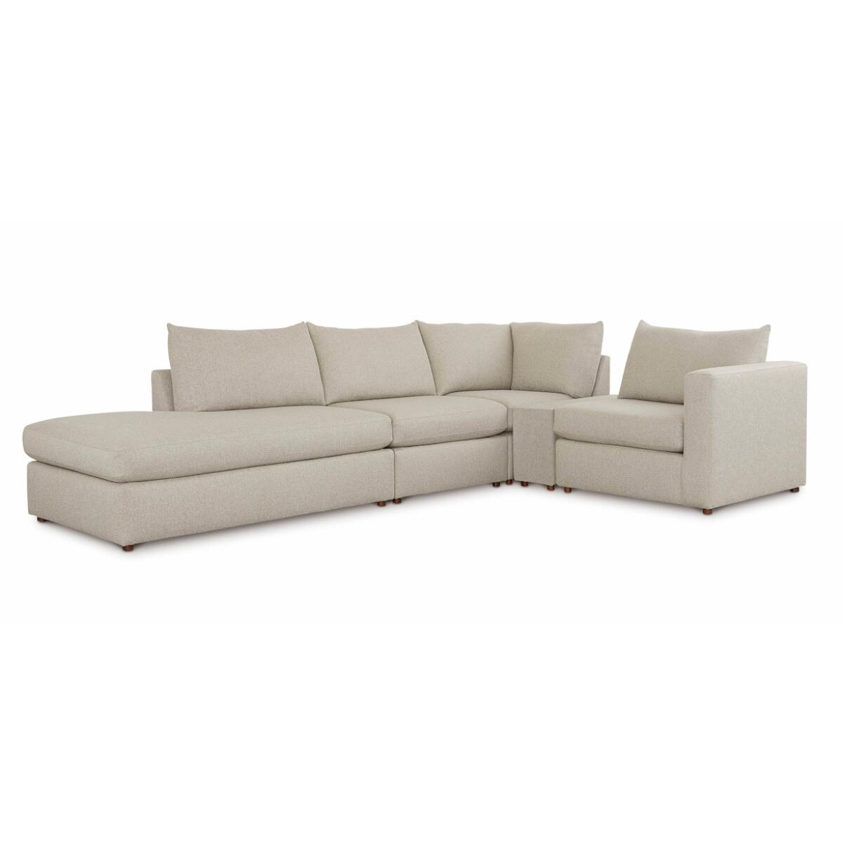 Beckham Left Bumper W/Console L-Shaped Sectional Beckham Left Bumper W/Console L-Shaped Sectional - Image 1