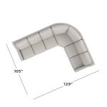 Benchmade Motion Reclining Fabric L Sectional Sectionals Bassett Furniture 6