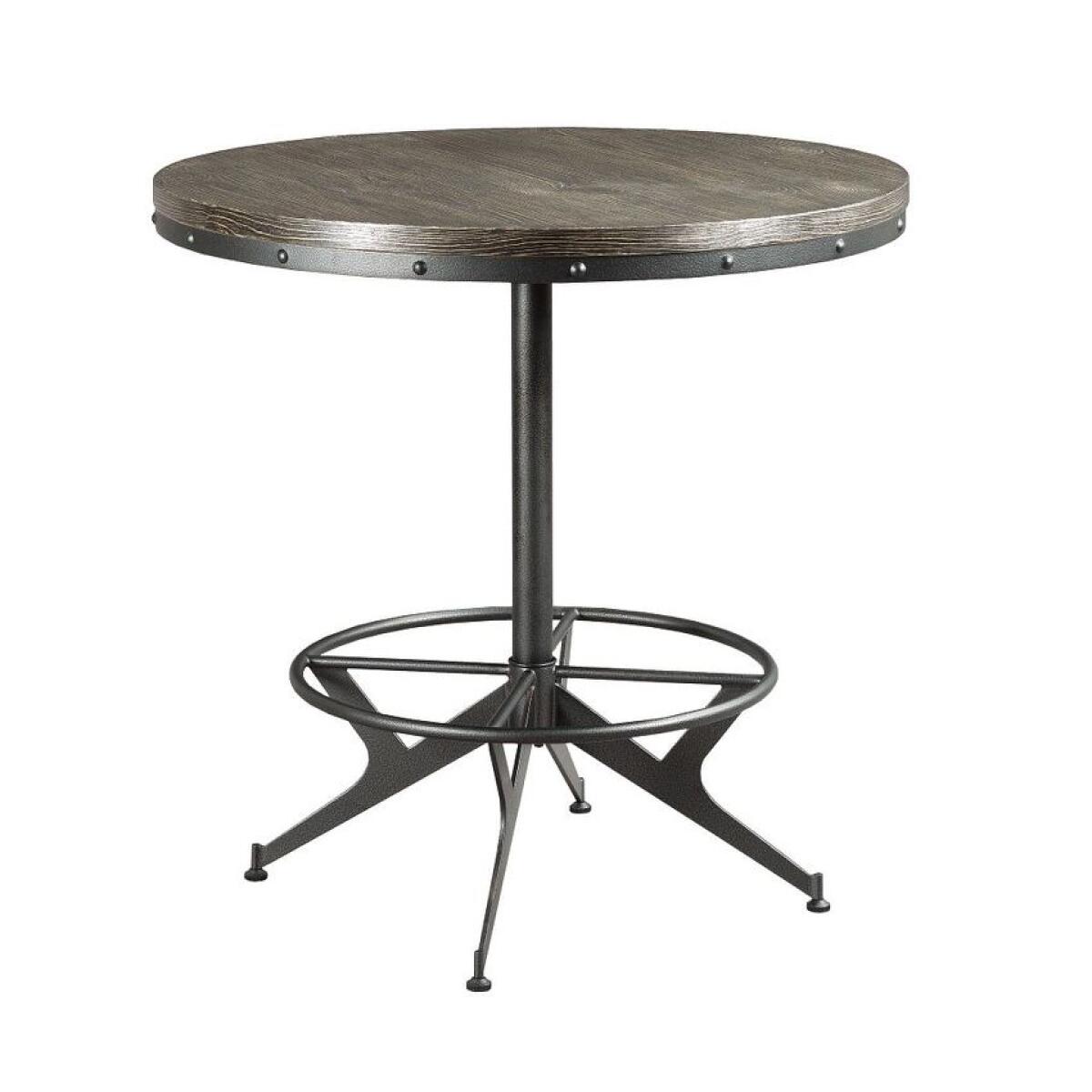 Hidden Treasures Two-Toned Round Bar Table Bar Furniture Hammary Hidden Treasures Two-Toned Round Bar Table Bar Furniture Hammary