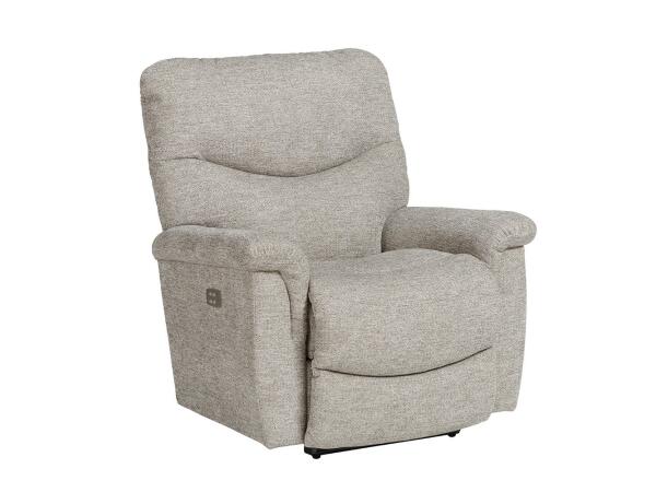 James Power Rocking Recliner w/ Headrest & Lumbar Recliners Customizable