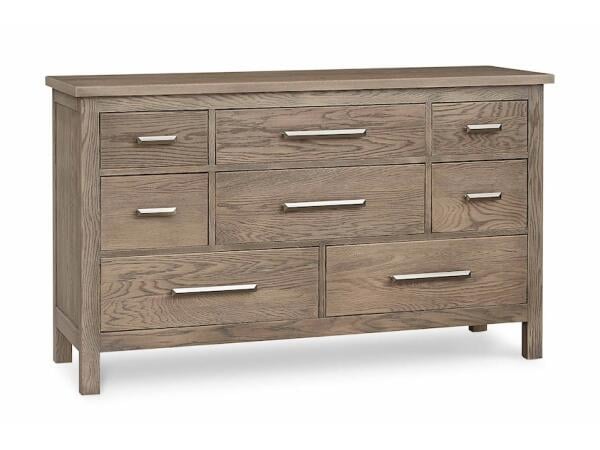 Benchmade Abingdon Oak 8 Drawer Dresser Dressers Bassett Furniture