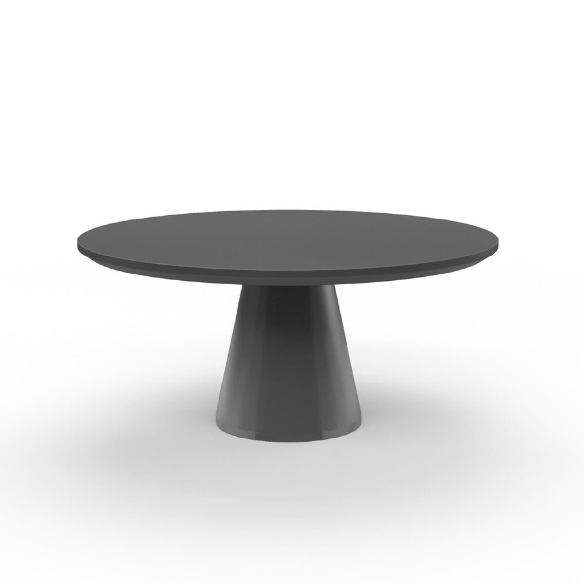 Pedestal Dining Table – Dark Grey Pedestal Dining Table - Dark Grey - Image 1