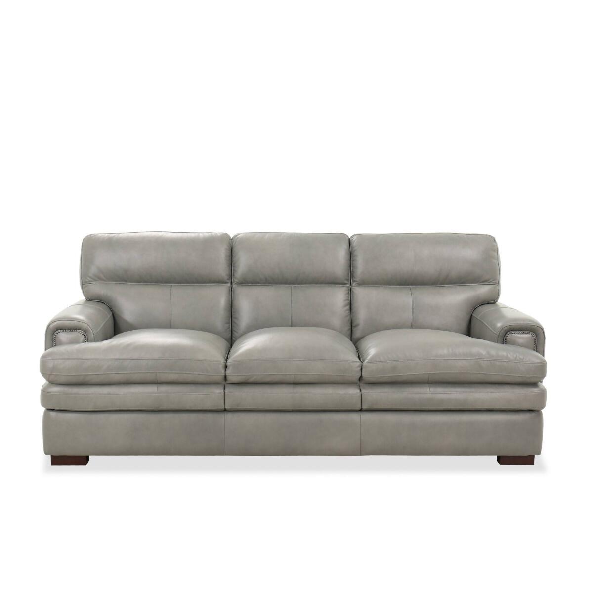 Jake Sofa w/ Nickel Nail Head Trim Jake Sofa w/ Nickel Nail Head Trim - Image 1