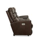 Liam Power Wall Reclining Loveseat w/ Headrest & Console Loveseats Customizable 14