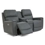 Apollo Power Reclining Sofa w/ Console Headrest & Lumbar Sofas Customizable 10
