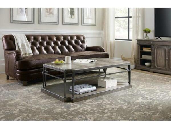 Woodlands Rectangular Cocktail Table w/ Metal - Image 2