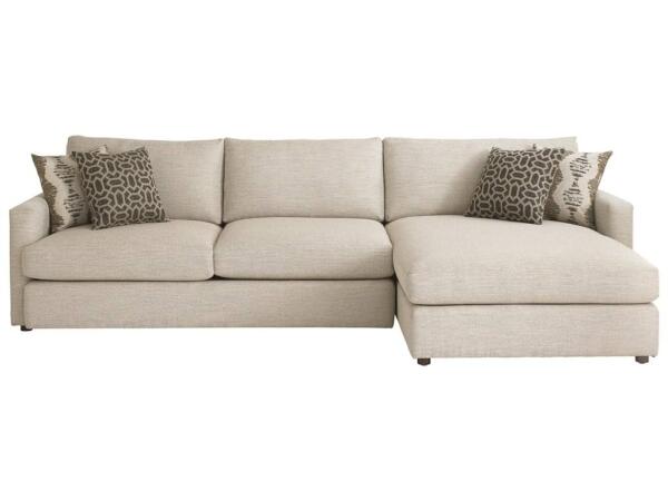 Allure Contemporary Sectional with Right Arm Facing Chaise Sectionals Bassett Furniture
