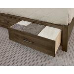 Artisan & Post Cool Rustic Mink X Bed with Footboard Storage - Image 3
