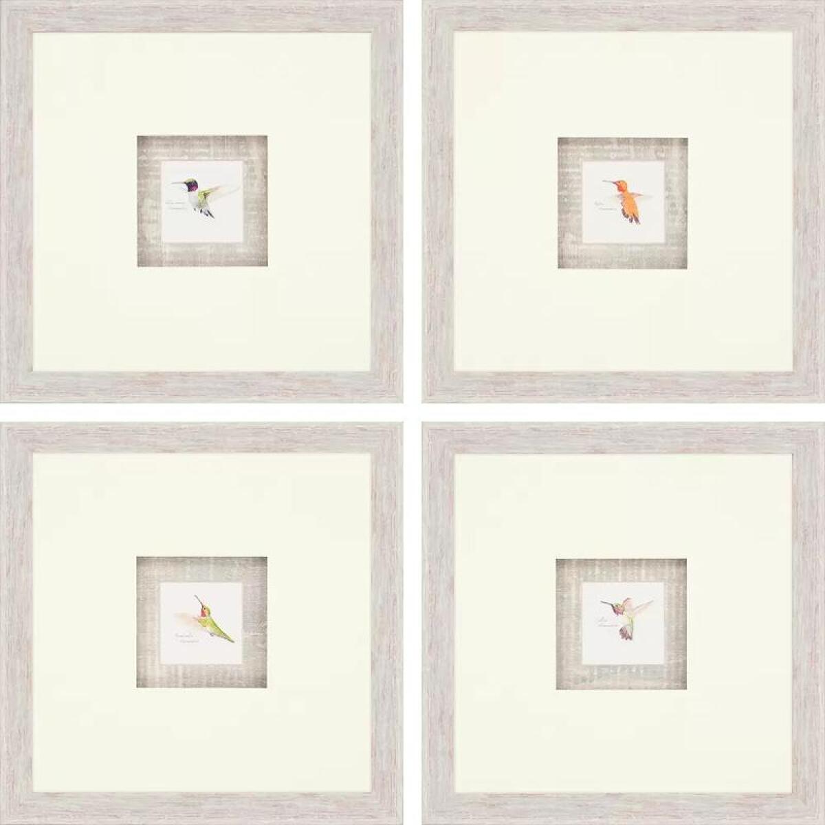 Hummingbirds S/4 Art Paragon Hummingbirds S/4 Art Paragon