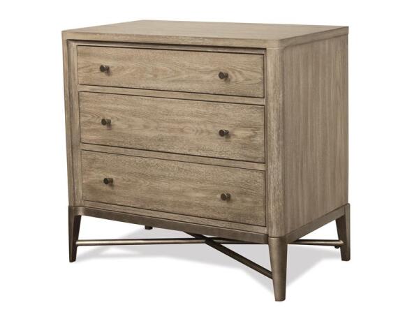 Sophie Three Drawer Nightstand Nightstands Riverside Furniture