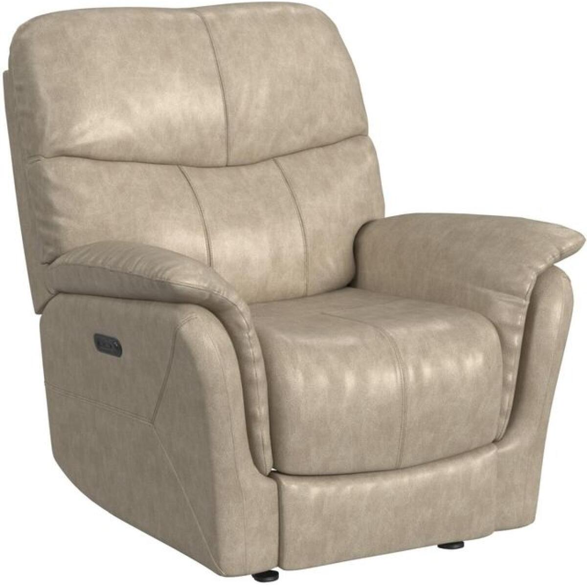Club Level Cary Flax Wallsaver Recliner with Power Club Level Cary Flax Wallsaver Recliner with Power - Image 1