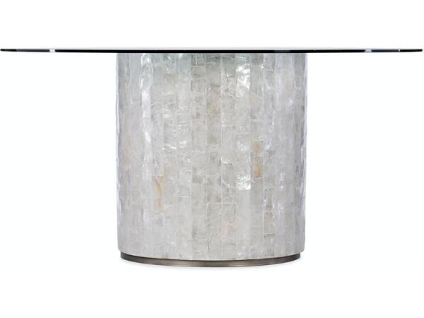 Melange Gypsum Round Dining Table Base Dining Tables Hooker Furniture
