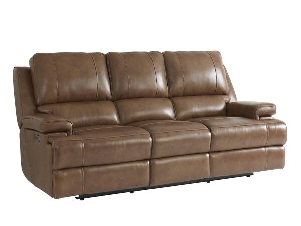 Club Level Reclining Sofa With Power 3729-P62U Sofas Bassett Furniture