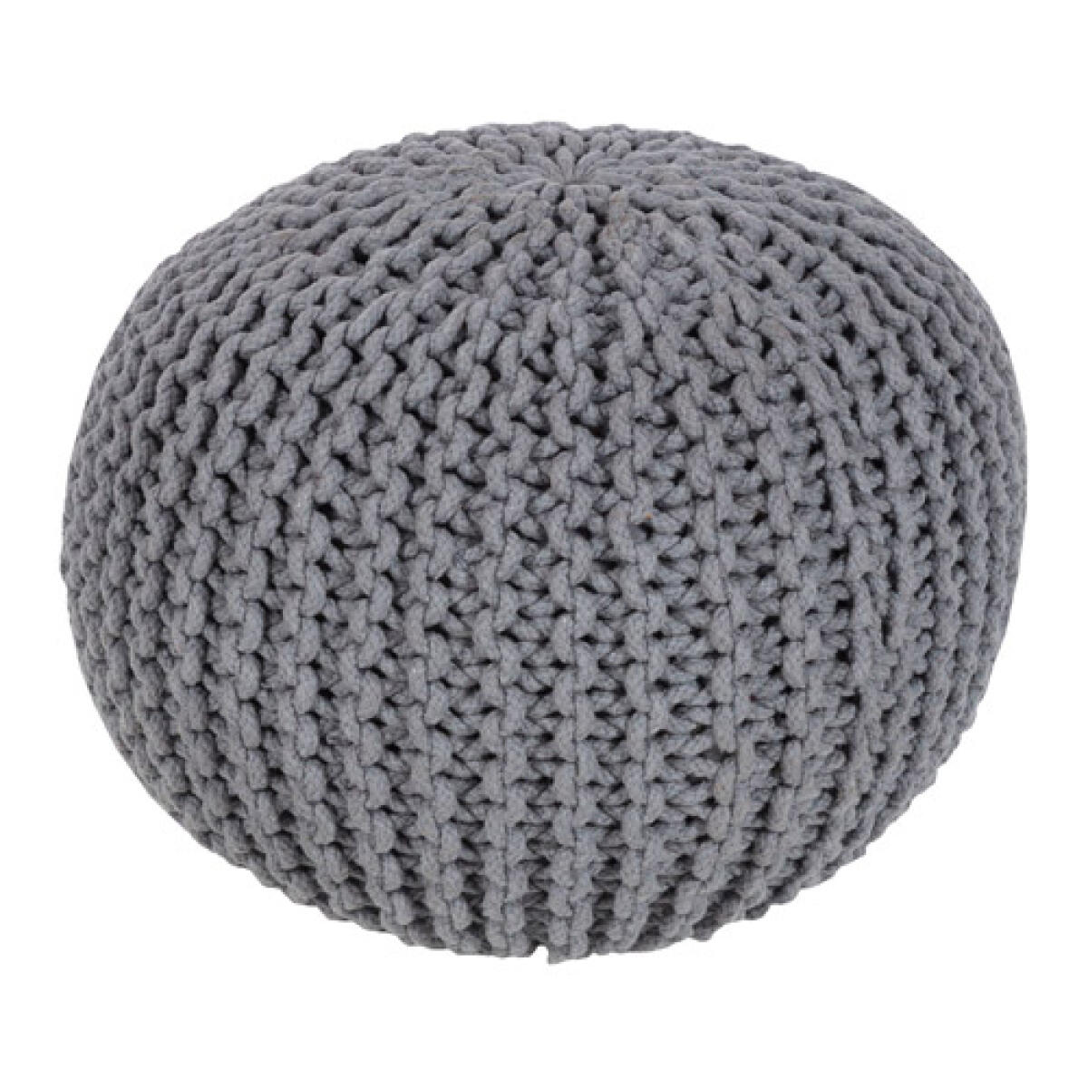 Malmo 14 inch Grey Pouf Ottomans & Poufs Surya Malmo 14 inch Grey Pouf Ottomans & Poufs Surya