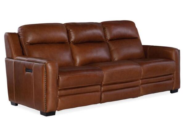 Lincoln Power Recline Sofa w/ Power Headrest & Lumbar Sofas Hooker Furniture