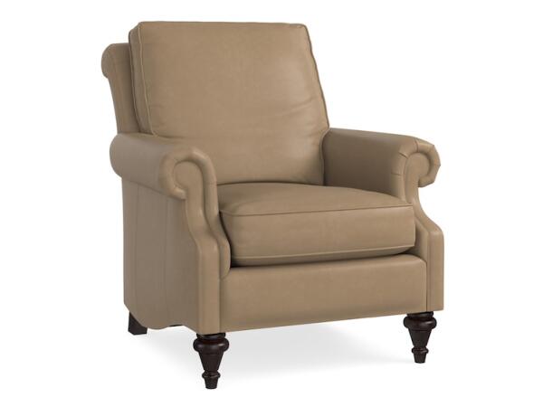 Oxford Leather Accent Chair 1496-02L Chairs Bassett Furniture 4