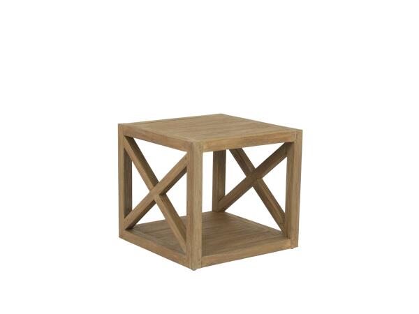 Coastal Teak X End Table Outdoor Tables Sunset West