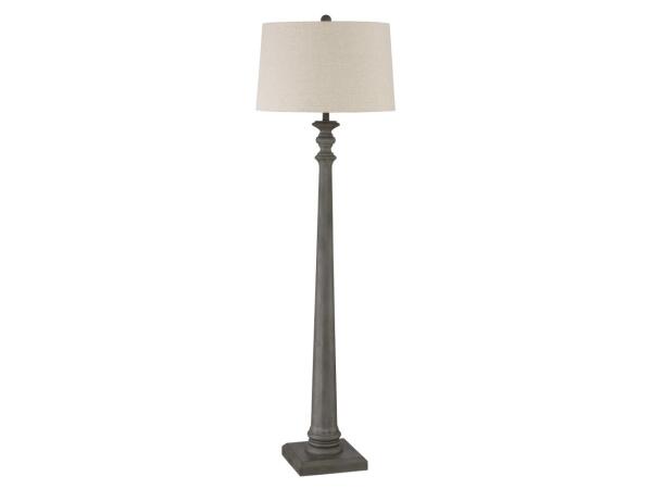 Grey Trace Floor Lamp Lighting La-Z-Boy