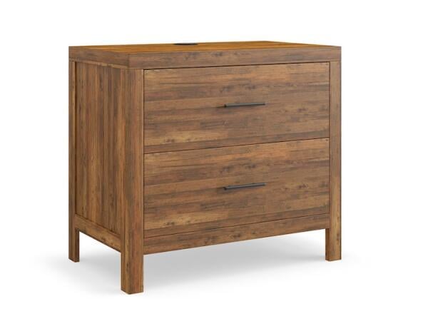 Benchmade Midtown Maple Nightstand W/Charge Nightstands Bassett Furniture