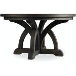 Corsica Dark Round Dining Table w/1-18in Leaf