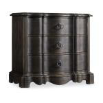 Corsica Dark Three Drawer Nightstand