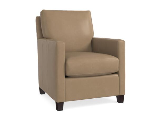 Trent Leather Accent Chair Chairs Bassett Furniture