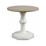 Metal Designs Sophie Round End Table – Silver Leaf End tables Artistica Home 8
