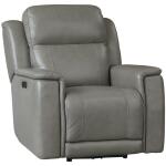 Claremont Power Leather Zero Gravity Reclining Console Loveseats Bassett Furniture 8