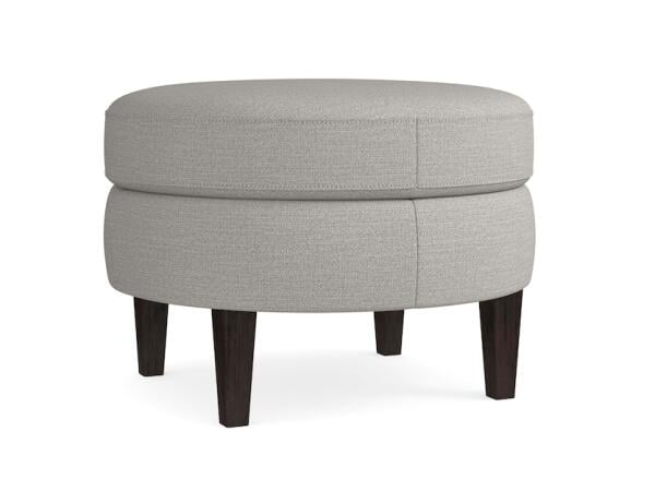 Delway Small Round Ottoman Ottomans & Poufs Bassett Furniture