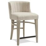 Cascade Upholstered Curved Back Counter Stool - Image 7