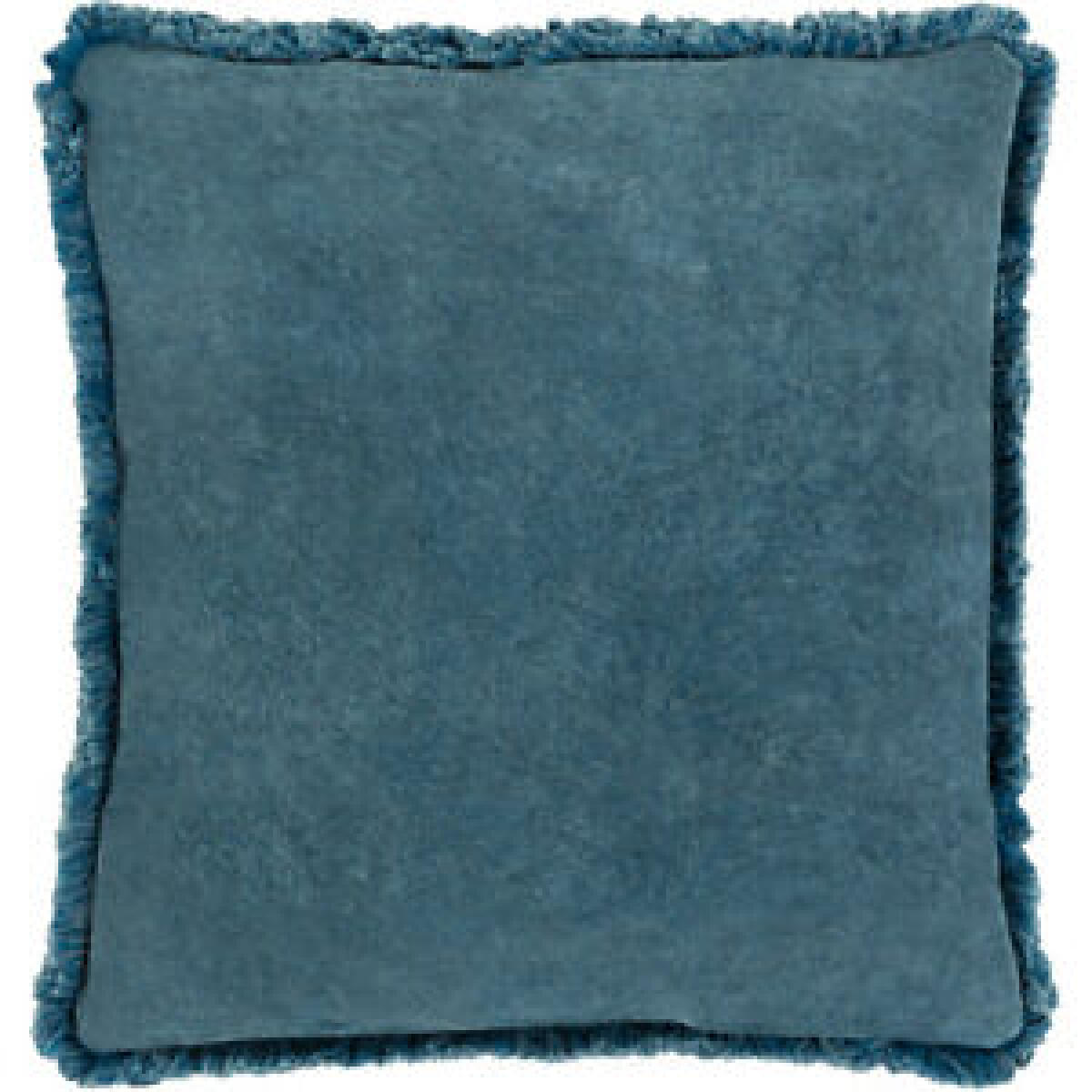 WCV002-1818P Washed Cotton Velvet 18 X 18 inch Denim Pillow Kit Accent Pillows Surya 2