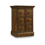 Bedroom Archivist Three-Drawer Nightstand Nightstands Brown 12