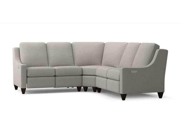 Benchmade Motion Reclining Slope Arm Sectional Sectionals Bassett Furniture