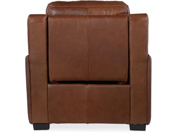 Lincoln Power Light Brown Recliner w/ Power Headrest & Lumbar Recline Recliners Hooker Furniture 8