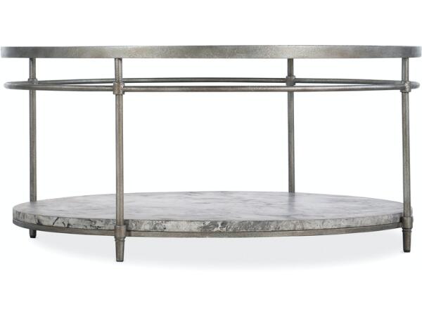 Living Room Round Cocktail Table Cocktail & Coffee Tables Hooker Furniture