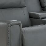 Apollo Power Reclining Sofa w/ Console Headrest & Lumbar Sofas Customizable 16