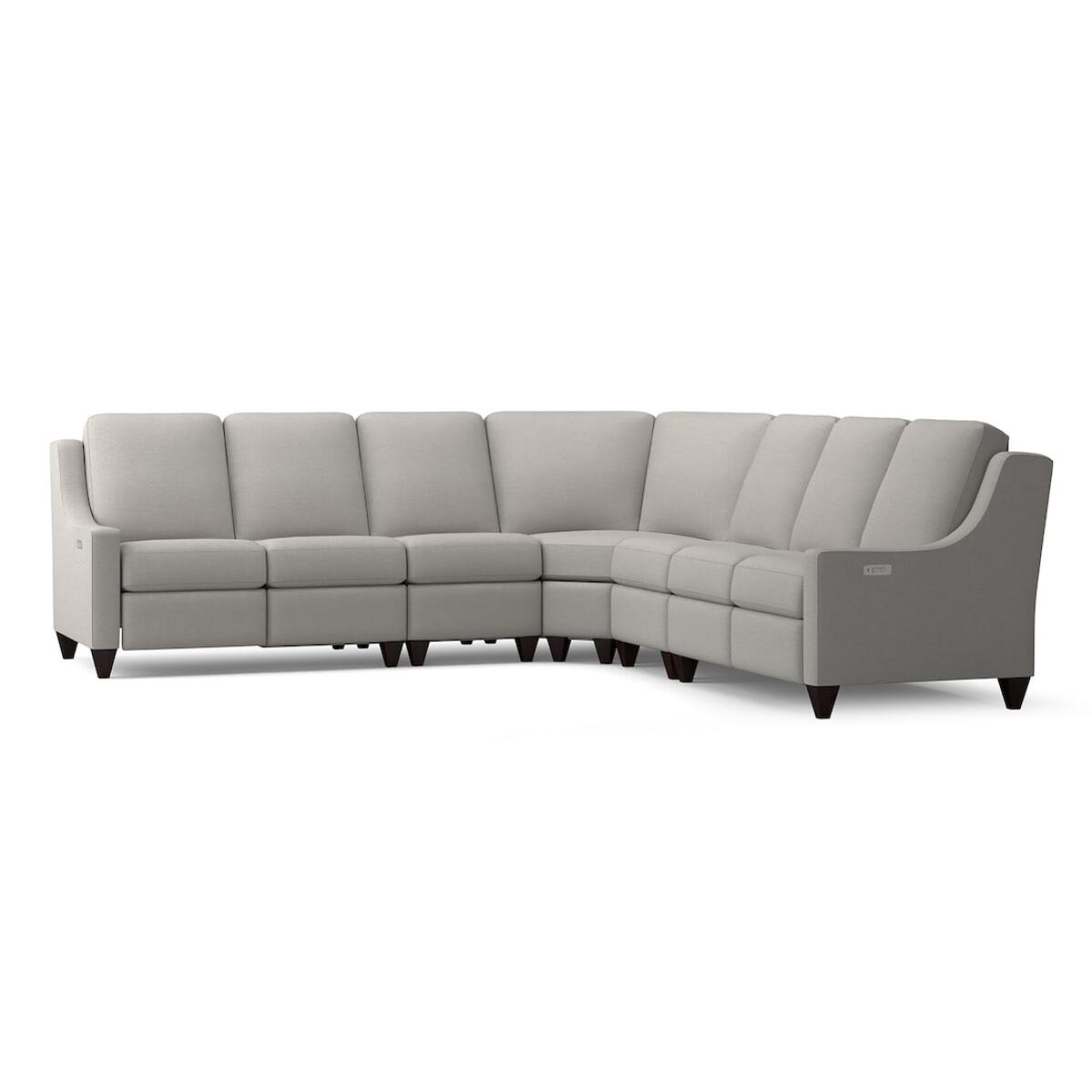 Benchmade Motion Reclining Fabric L Sectional M000-LSECT5 Sectionals Bassett Furniture 3
