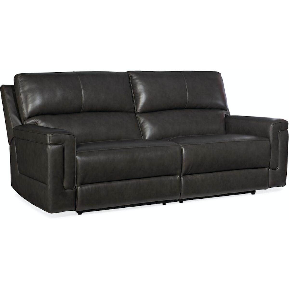 Gable Leather Sofa with Power Headrest Gable Leather Sofa with Power Headrest - Image 1