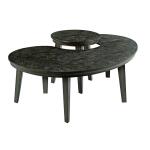 Hidden Treasures Black Kidney Nesting Tables Cocktail & Coffee Tables Hammary 4