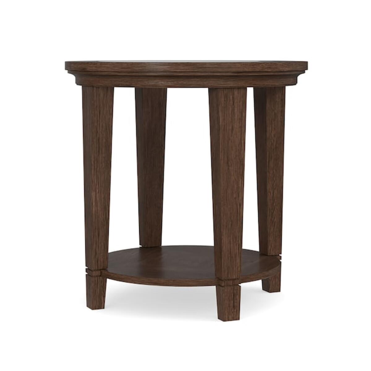 Lewiston Glass Top Round Lamp Table Lewiston Glass Top Round Lamp Table - Image 1