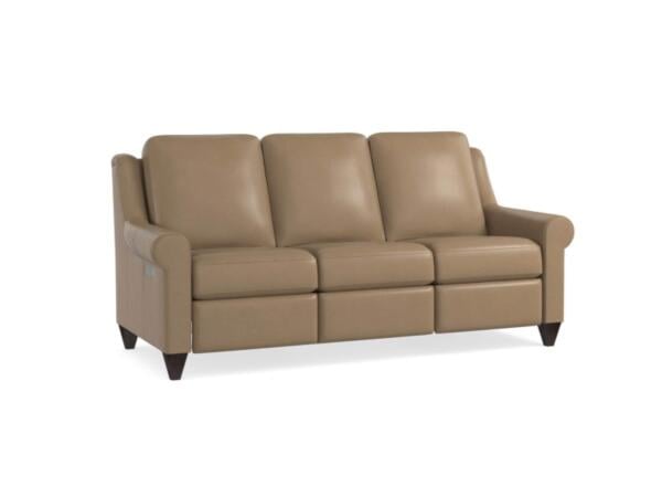 Benchmade Motion Reclining Leather Sock Arm Sofa Sofas Bassett Furniture