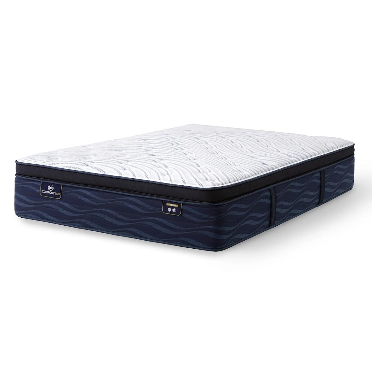 Serta iComfortECO Q20GL Plush Pillow Top Mattress Low Profile Set California King Serta Serta iComfortECO Q20GL Plush Pillow Top Mattress Low Profile Set California King Serta