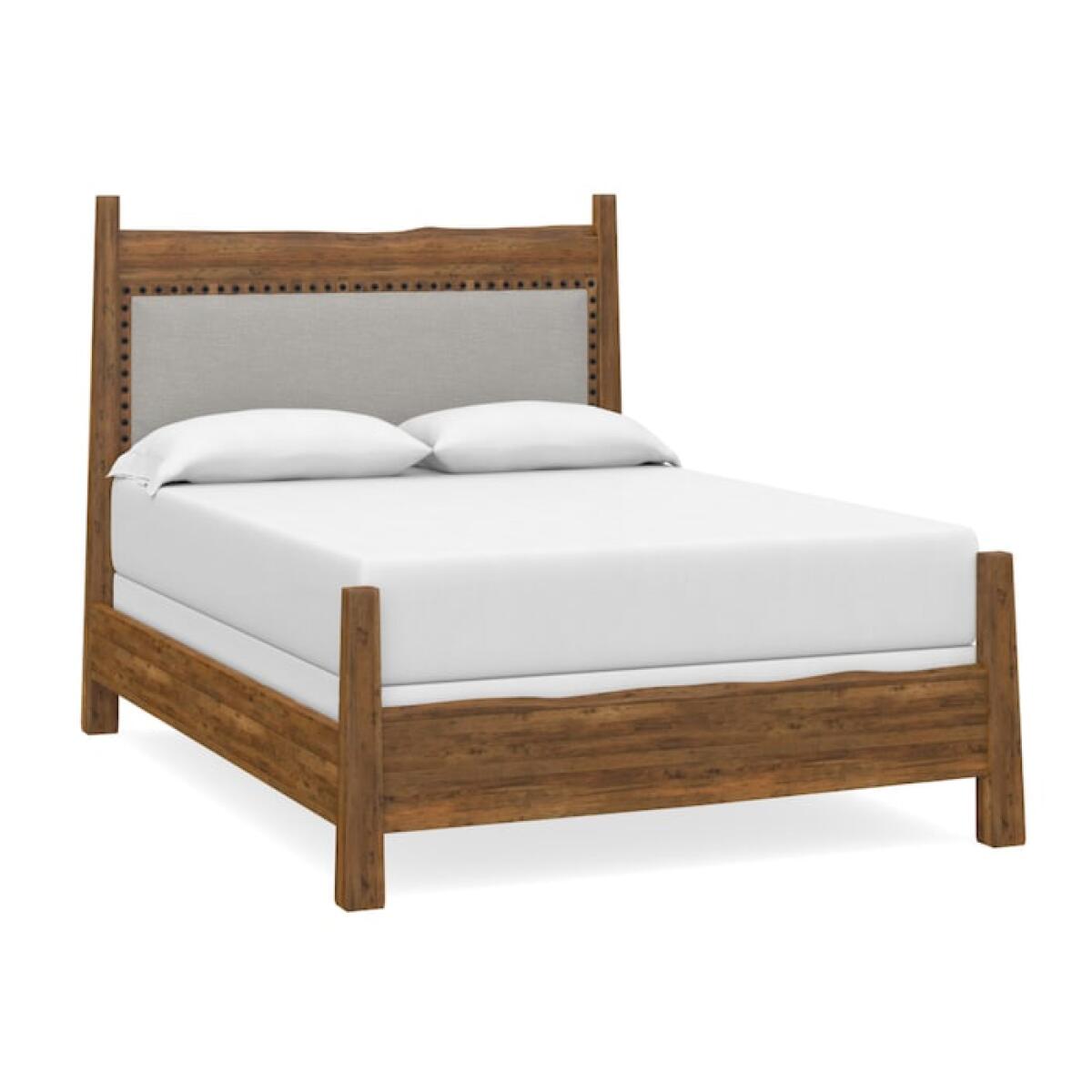 Benchmade Heritage Maple Live Edge Upholstered Bed Beds Bassett Furniture Benchmade Heritage Maple Live Edge Upholstered Bed Beds Bassett Furniture