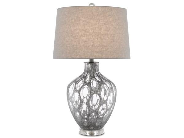 Samara Gray Table Lamp Lighting Currey & Company